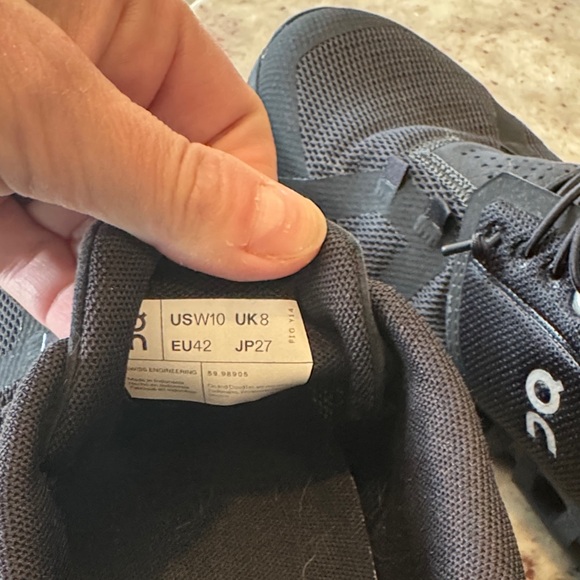 On Running Cloud 5 Black Athletic Shoes - Picture 3 of 6